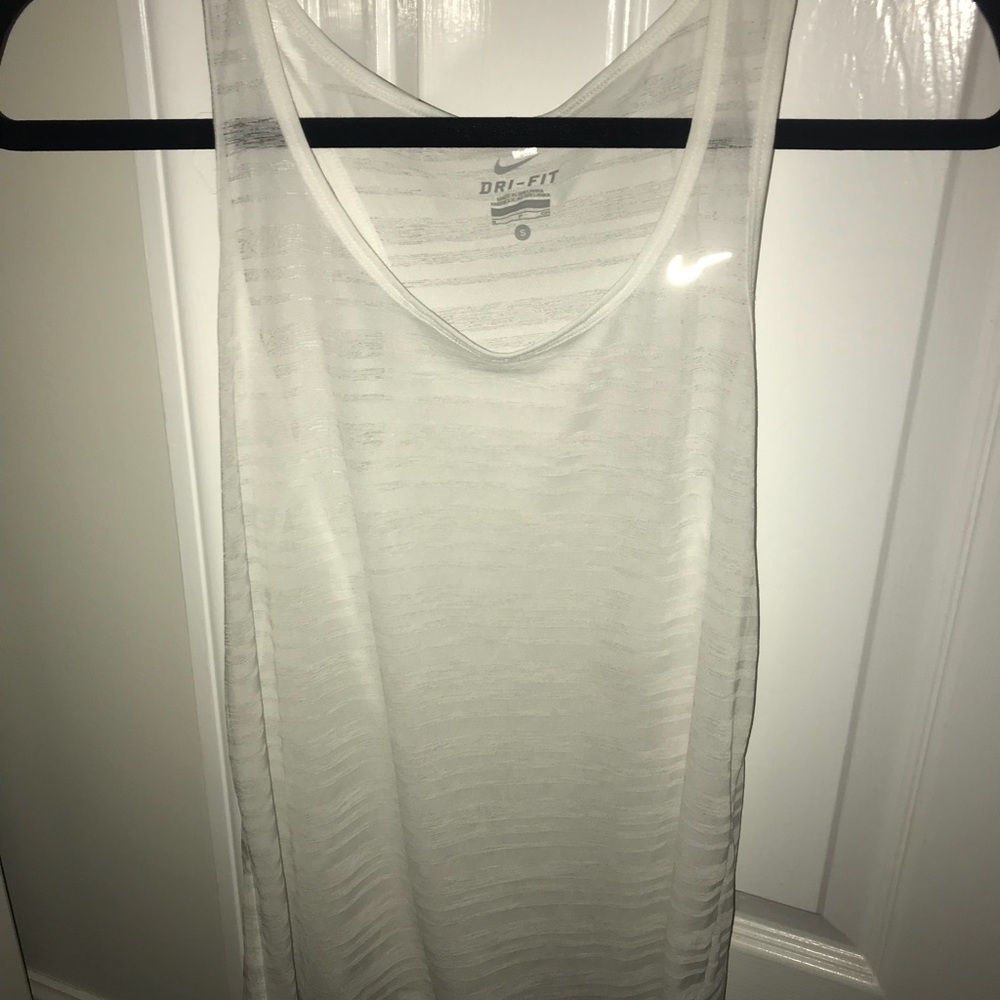 White Racerback workout Tank